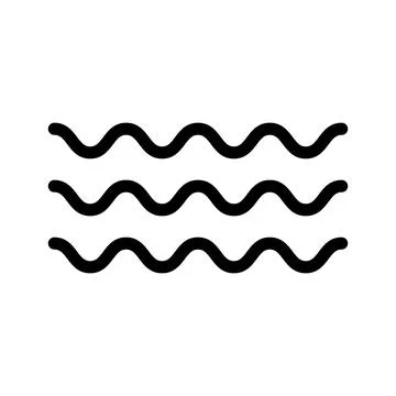 Ocean waves. Sea waves icon. Vector. Stock Illustration