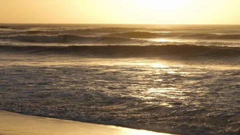 Ocean waves on Sesfontein beach, slowmotion, namibia, Africa in HD Stock Footage 90924868