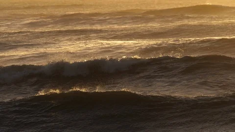 Ocean waves on Sesfontein beach, slowmotion, namibia, Africa in HD Stock Footage 90925189