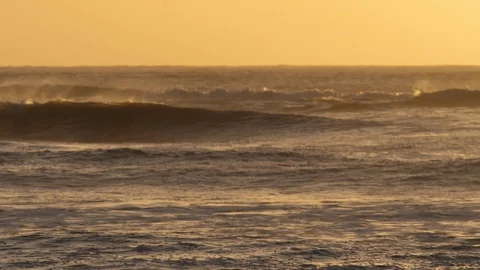 Ocean waves on Sesfontein beach, slowmotion, namibia, Africa in HD Stock Footage 90925662