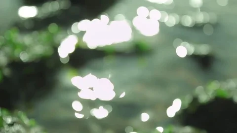 Ocean Waves Shimmering, Bokeh Stock Footage 82285763