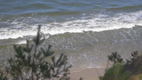 Ocean waves in slow motion 180fps Stock Footage 139199137