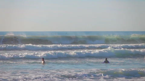 Ocean waves in slow motion 250fps Stock Footage 157007830