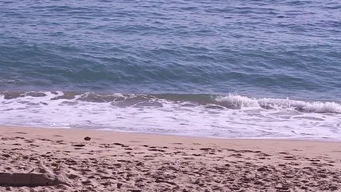 Ocean waves slow-motion Stock Footage 77044840