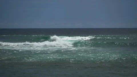 Ocean waves in slow motion. Stock Footage 125251209