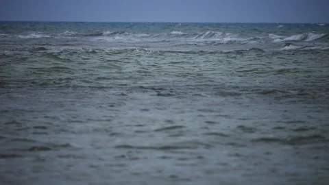Ocean waves in slow motion Stock Footage 282432673
