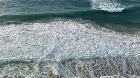 Ocean waves in slow-motion Stock Footage 291702599