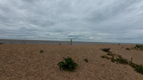 Ocean Waves at Snettisham Beach Stockbeeldmateriaal 314973989