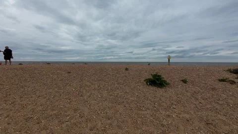 Ocean Waves at Snettisham Beach Stock Footage 314974524