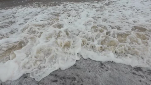 Ocean Waves at Snettisham Beach Stock Footage 314975060