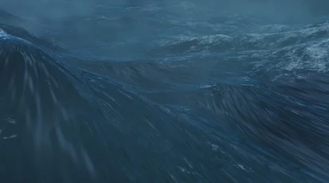 Ocean waves storm Video stock 989636