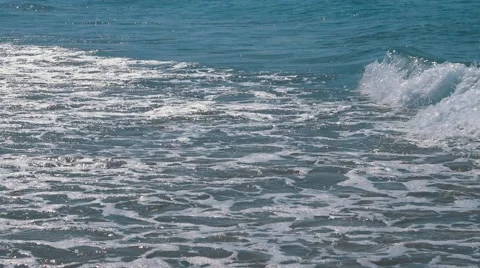 Ocean Waves with Sun Reflection Stock Footage 55271726