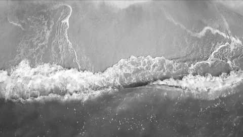 Ocean waves Sunlight Reflection and Sand Beach background Stock Footage 132416890