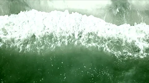 Ocean waves Sunlight Reflection and Sand Beach background Stock Footage 132416892