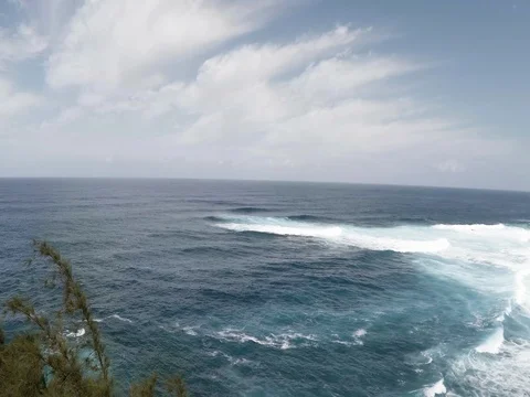 Ocean Waves On A Sunny Day 7 Stock Footage 83045686