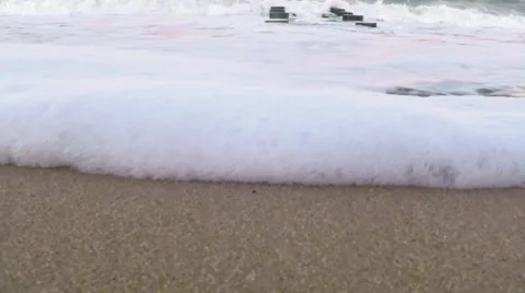 Ocean Waves Sunset 240fps Stock Footage 64143298