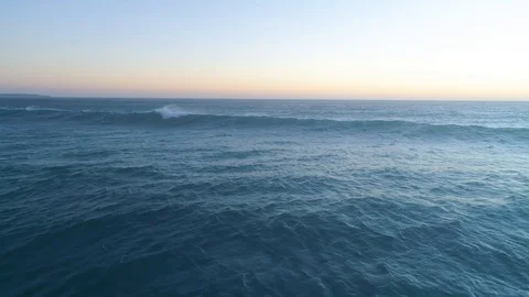Ocean Waves On Sunset Stock Footage 99006947