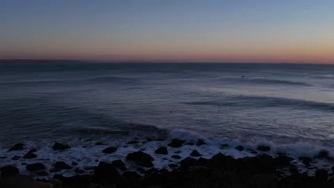 Ocean Waves Sunset Stock Footage 325174499