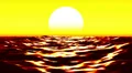 Ocean Waves Sunset LM06 Loop Animation HD Footage