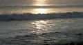 Ocean waves at sunset time HD Footage