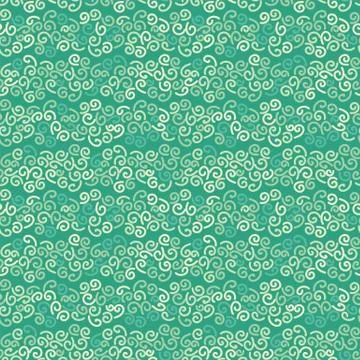 Ocean waves texture seamless vector striped horizontal pattern in green color Stock Illustration