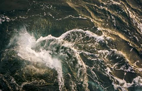 Ocean waves, tide surf Stock Photos