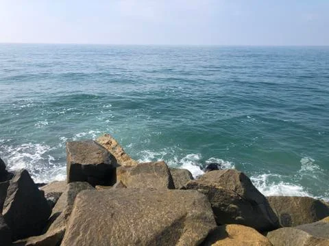 Ocean waves, tides, ocean view Stock Photos