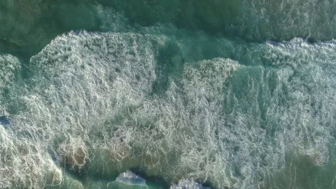 Ocean Waves Top Down View Stock Footage 99006926