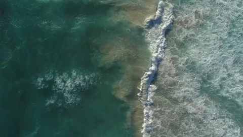Ocean Waves Top Down View Stock Footage 99006944