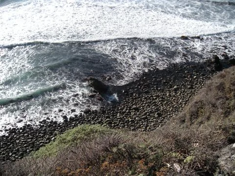 Ocean waves from top 写真素材