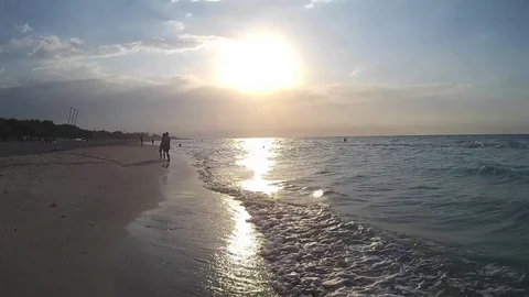 Ocean waves on Tropical Beach Video stock 75793287