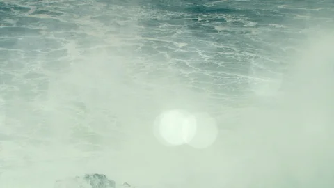 Ocean waves, tsunami waves, Hurricane, Typhoon Stock Footage 85598800