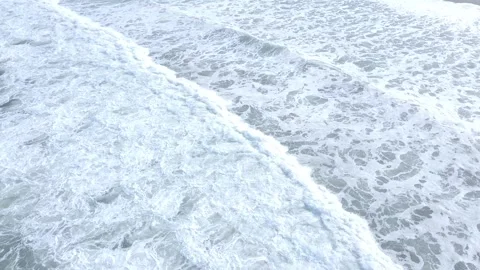 Ocean waves turning into foam The Concept of Power Stock-Footage 323388897