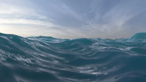 Ocean Waves Underwater Stock Footage 141048043