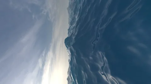 Ocean waves vertical loop Stock Footage 140868629
