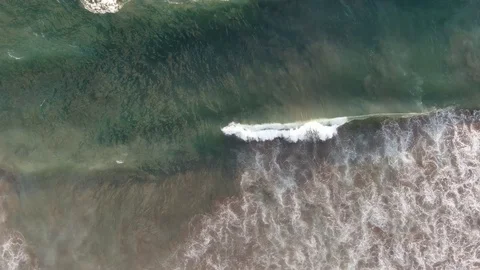 Ocean waves view from above Stock Footage 120581310