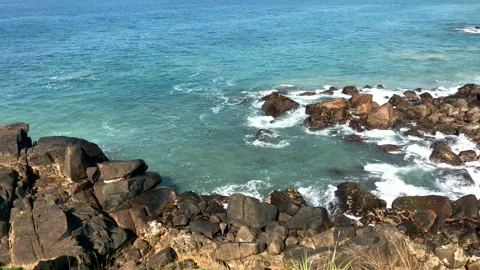 Ocean waves view Stock Footage 85935344