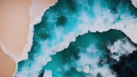 Ocean waves wallpaper Stock Illustration