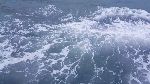Ocean Waves with White Seafoam. Stock Footage 303599566