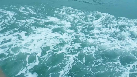 Ocean Waves with White Seafoam. Stock Footage 303600368