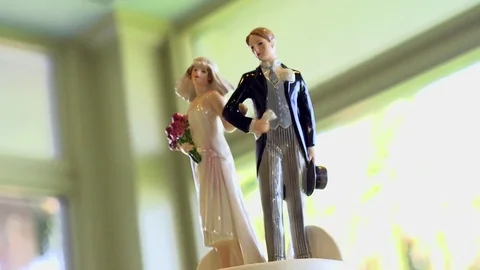 Ocean Wedding Cake Stock Footage 76397047