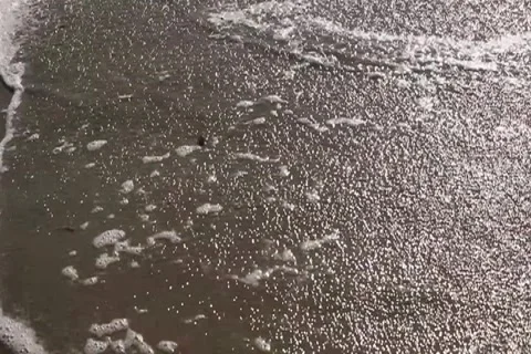 Ocean White Wash Stock Footage 4732839