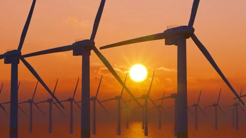 Ocean wind power upgrade slow motion Stock Footage 288288517