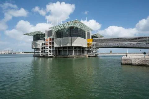 Oceanario in  Lisbon Stock Photos