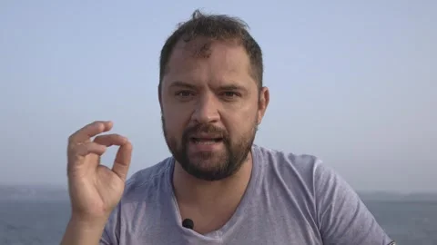 Oceanfront Chronicles: A Blogger's Deep Dive into Marine Wonders Stock Footage 263837901