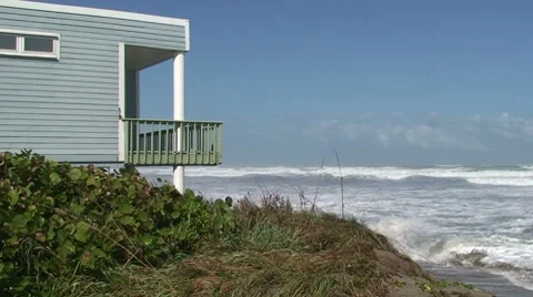 Oceanfront Vacation Rental Stock Footage 7902090