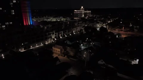 Oceanfront Virginia Beach - Aerial view Stock Footage 312530833
