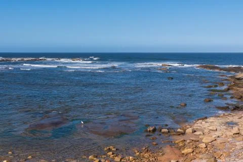 Oceanic coast in eastern Uruguay 스톡 사진