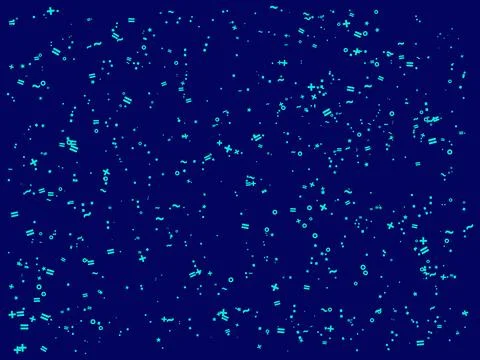 Oceanic Glow Abstract Text Pattern Math Symbol Background Ilustración de archivo