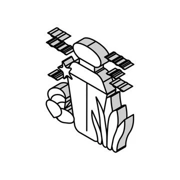 Oceanic notes perfume isometric icon vector illustration Stock Illustration